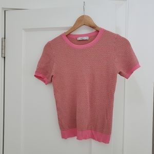 Pink acrylic knit Zara top